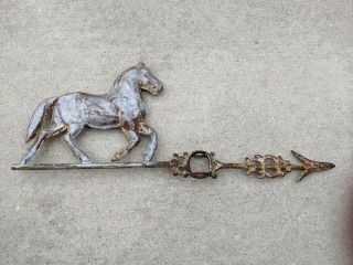 Antique " Horse " Lightning Rod Arrow