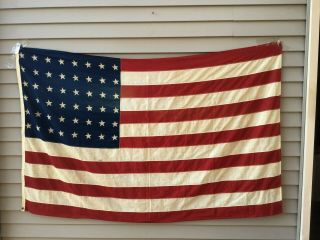 Large Vintage 48 Star Flag 6ft X 45inches