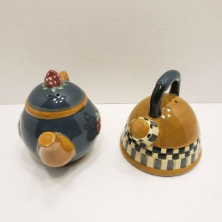 Sakura China Ceramic Teapot Tea Kettle Salt And Pepper Shakers Collectible Decor