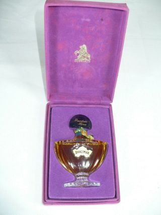 Vintage Guerlain / Paris - Shalimar 1oz.  Perfume / Bottle