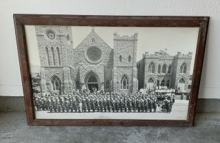 Antique Frame Photograph Masonic El Paso Texas Aultman Photo Grand Commandery 18