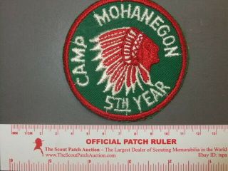 Boy Scout Camp Mohanegan 5th Year Camper Wv 9981w