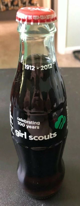 Very Rare Girl Scout 100th Anniversary Coke Bottle 2012 Collectible Coca Cola