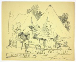 IV.  World Boy Scout Jamboree 1933 LETTER PAPER by Lajos Marton 3