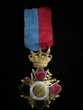 Antique Medal Of The International Exhibition In The United Kingdom 1913