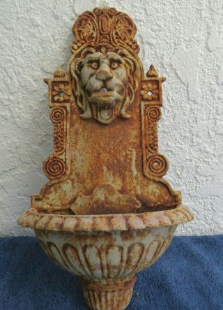 Antique Cast Iron Lion - Headed Fountain Spout