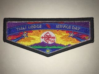 Oa Lodge 134 Tsali S - 74 Flap,  Black Border,  Only 200 Made,  Daniel Boone Council,
