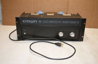 Crown Dc - 300a Series Ii 2 - Channel Power Amplifier Amp Vintage