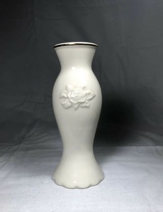 Lenox Hummingbird and Roses Porcelain Ivory Bud Vase 5.  5 