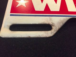 VINTAGE WENDELL WILLKIE 1940 POLITICAL CAMPAIGN LICENSE PLATE TOPPER,  NO 13 2