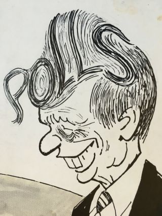 Political Cartoon by Lou Grant – Johnson - Kennedy – Haircut 3