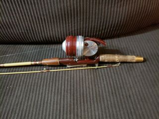 Vtg Sears Ted Williams Spincasting Rod Fishing Reel Combo 535 540 Triple Crest
