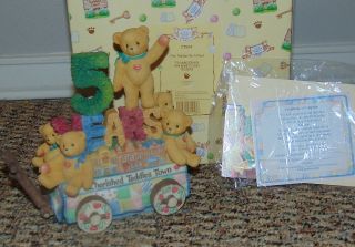 Cherished Teddies Mib Ct994 Five On A Float - 5th Anniv 1999 Members Only Fig