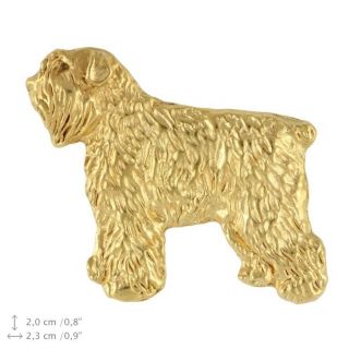 Bouvier Des Flandres (body),  Gold Covered Pin,  Art Dog Ca