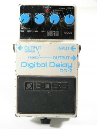 Boss Dd - 2 Digital Delay Vintage Guitar Amp Effect Pedal Mij Blue Japan Freeship