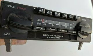 Read Becker Europa Cassette 599 Classic Vintage Radio Mercedes Benz Mb Porsche