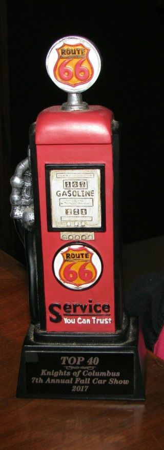 2007 Knights Of Columbus K Of C Fall Car Show Award Gas Pump Route 66 Service