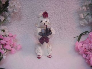 Spaghetti Poodle - One Of A Kind Poodle Las Vegas Casino Barmaid - Carrying Tray