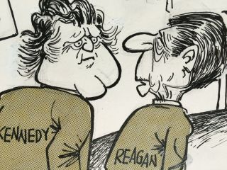 Political Cartoon by Lou Grant – Reagan - Kennedy –It Didn’t Mean a Thing 3