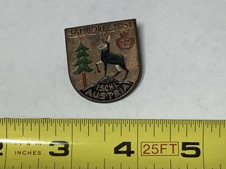 1951 Boy Scouts World Jamboree Ischl Austria Pin 0704 - 4 2