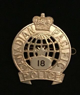 Obsolete - Defunct Canadian Pacific Police Hat Piece