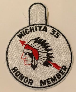 Oa Lodge 35 Wichita 35r4.  5 Rare Honor Member Round Patch