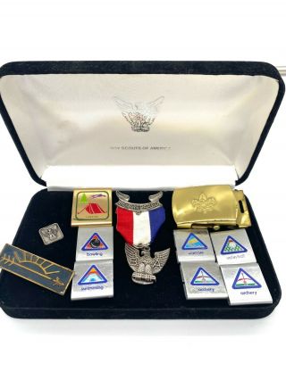 Vintage Boy Scouts Of America (bsa) " Eagle Scout " Medal " Be Prepared " Cfj