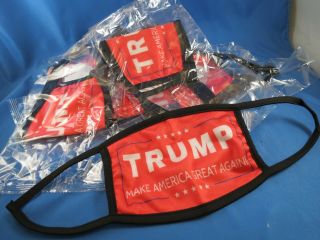 Of 12 Trump Red Make America Great Again Face Masks President 2020