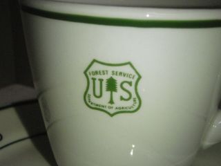Vintage US Forest Service Coffee Cup and Saucer by Jackson Custom China Co. 3