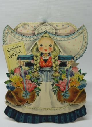 1948 Hallmark Doll " Land Of Make Believe " Card Katrinka Of Holland Doll 24
