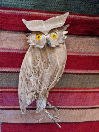 Biege Owl Home Decor,  Metal Owl Statue,  Owl Decoration For Home,  Owl Yard Art
