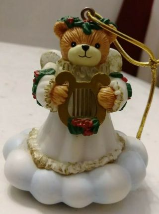 Enesco Lucy And Me Bear 1987 Lucy Rigg Angel Bear Christmas Ornament