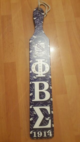 Phi Beta Sigma Fraternity Wooden Paddle Wooden Fraternity Wall Paddle Plaque