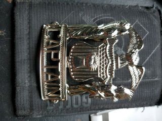 Vintage police hat badge chicago captain obsolete 2