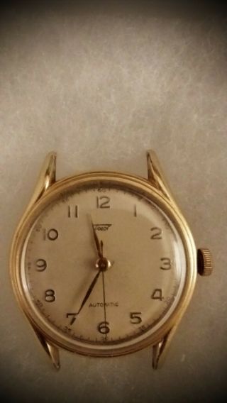 Vintage Chs Tissot & Fils 14k Gold Filled Mens Automatic Bumper Wristwatch