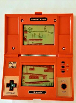 Vintage Nintendo Game & Watch Donkey Kong Dk - 52 Orange Handheld Japan