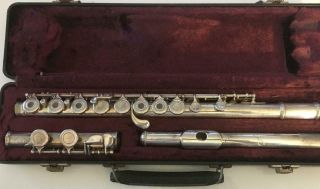 Vintage Sterling & Silverplate Armstrong 303 Thin Wall Flute In Case