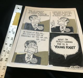 Political Cartoon By Lou Grant – Reagan – Young Fogey