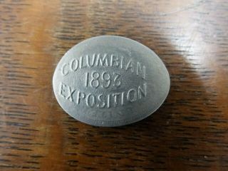 1893 Columbian Exposition Elongated 1892 Liberty Nickle Coin Souvenir