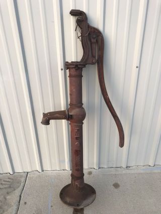 Vintage Red Jacket Cast Iron Antique Hand Water Well Pump