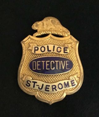 Obsolete - Defunct Canadian Quebec St Jerome Police Detective