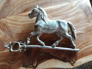 Antique Metal Horse Weathervane,  No Bullet Holes,  Missing Arrow