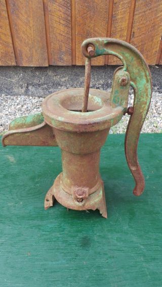 Vintage Cast Iron Pitcher Hand Water Pump