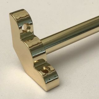 Plain Bracket Stair Rods Polished Brass 1/2 X 28.  5 Inch Set 0f 13 (r06pb)