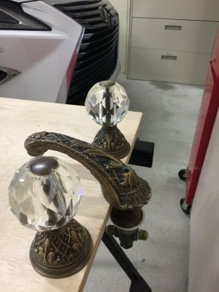 Vintage Brass Phylrich,  Sherle Wagner Styled Bathroom Faucet Set