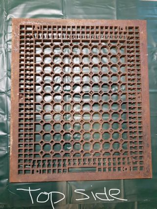 22x26 Antique Cast Iron Floor Grate/register/decorative Wall Hanging