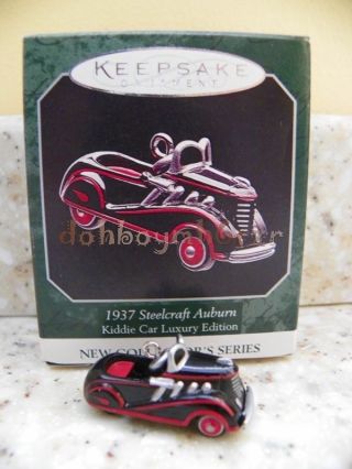 Hallmark 1998 Steelcraft Auburn 1937 Kiddie Car Classic Miniature Ornament
