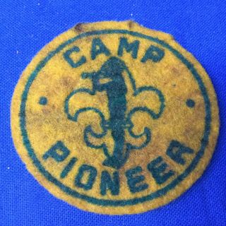 Boy Scout Camp Pioneer Felt Patch 2