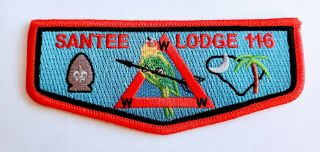 Santee Lodge 116 Vigil Flap Boy Scouts Pee Dee Area Council Oa