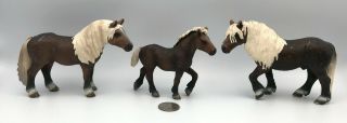 Schleich Black Forest Family Horse Figures 2009 Retired Mare Stallion Yearling